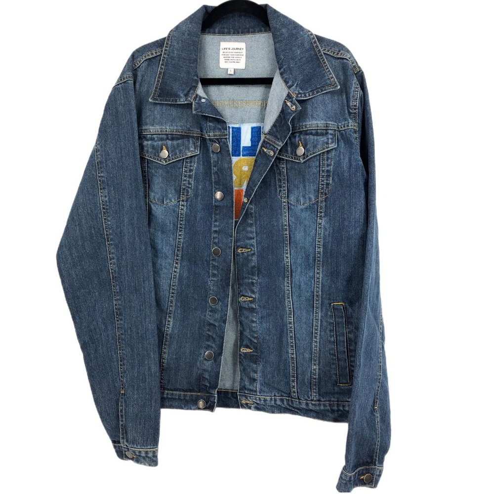 Classic Blue Cotton Jacket | Life’s Journey Denim Jacket